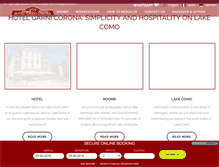 Tablet Screenshot of hotelgarnicorona.com